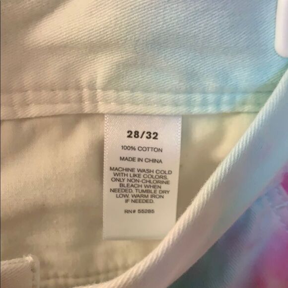 Express Tie dyed white skinny jeans - Picture 5 of 5